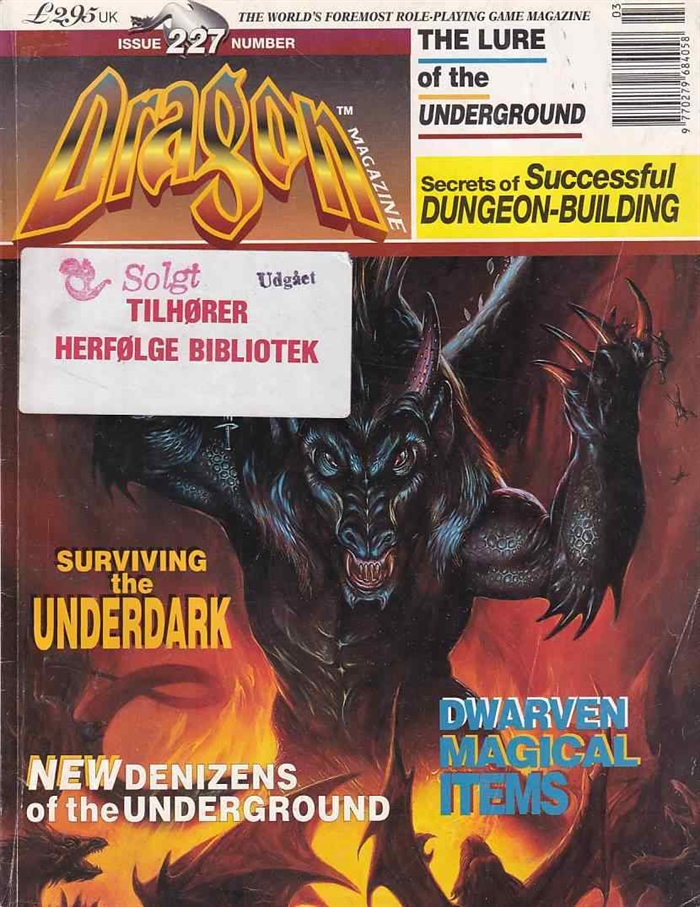 Dragon Magazine - Issue 227 - Library Magazine (B Grade) (Genbrug)